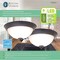 Boston Harbor Flush Mount Ceiling Fixture, 120 V, 15 W, 2-Lamp, LED Lamp, 1100 Lumens, Bronze Fixture 4200-LED- BR - alternate 3