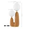 Jonathan Y Oda 17.75" 2-Light Modern Bohemian Resin/Iron/Frosted Glass Danish Cactus LED Table Lamp, Brown Wood JYL4065A - alternate 8