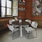 Regency Round Kee Breakroom Table W/ 4 Zeng Stack Chairs, 42 in W, 42 in L, Neo Walnut TB42RNDNWBPCM44GY - alternate 5