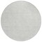 Homeroots 8' Silver And Gray Round Geometric Washable Indoor Outdoor Area Rug 602451 - alternate 6