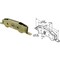 Prime-Line 1-1/4''Dia.x5-5/8'' L. Tandem Steel Patio Sliding Door Roller with Housing Assembly D 1607 - alternate 1