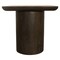 Homeroots 24" Dark Brown Distressed Solid Wood Square Pedestal End Table 605350 - alternate 3