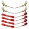 Tie 4 Safe 8 Point Roll Back Tie Down Kit w/ Chain Ends for Car Hauler Carrier Tow Truck. Red RT04CK-715-516-8P-14-R - alternate 1