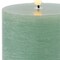Homeroots Set of Two Green Flameless Pillar Candles, 2PK 633855 - alternate 4