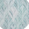 Homeroots 8' Aqua Mint Green And Silver Round Geometric Washable Indoor Outdoor Area Rug 589202 - alternate 7