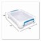 Advantus Super Stacker File and Document Box, Letter Files, 10.5 x 14.5 x 3.38, Translucent White 36873 - alternate 3