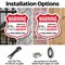 Signmission 24 Hour Surveillance Shield Sign Warning, 6 Inch X 6 Inch, Plastic Sign SHI-P-6-350 - alternate 5