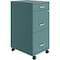 Nusparc 3-Drawer Mobile Vertical File Cabinet, 14.2" x 18" x 29.5", Teal NPRVF318BMTL - alternate 1