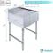 Amgood 24 in. x 22 in. Stainless Steel Underbar Drainboard AMG UD-2224-Z - alternate 6