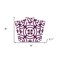 Homeroots 8" X 8" Merlot Lisa Removable Peel and Stick Tiles 400394 - alternate 4