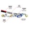 Performance Tool 4 Ton Cable Power Puller, 12 ft Cable, Drop Forged Hooks, Safety Release W4004DB - alternate 6
