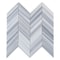 Apollo Tile Gray 12x12 Equator Marble Polished Floor and Wall Mosaic Tile 5.08 sqft/case, 5PK APLMRM88CV05A - alternate 1