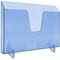 Acrimet Pocket File Holder Horizontal Brochure Display (Wall or Countertop, Letter, Clear Blue) 862.2 - alternate 1