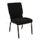 Flash Furniture 18.5"W Black Dot Fabric Stacking Church Chair, 4PK 4-XU-CH-60096-BK-GG - alternate 1