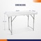 4Dock 4 Foot Heavy Duty Portable Folding Table, Dining Table, White FT002 - alternate 3