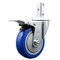 Service Caster 4 Inch Blue Poly Wheel Swivel 3/4 Inch Square Stem Caster with Total Lock Brake SCC-SQTTL20S414-PPUB-BLUE-34 - alternate 1