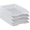 Acrimet Stackable Letter Tray Front Load Letter Size Document Organizer Plastic White 1 Unit 211.6 - alternate 7