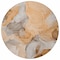 Homeroots 8' Round Orange Round Abstract Washable Non Skid Indoor Outdoor Area Rug 559519 - alternate 5