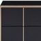 Homeroots 20" Black Wood Two Drawer Nightstand 284193 - alternate 6