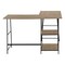 Homeroots 47" Taupe and Black L Shape Computer Desk 489989 - alternate 1