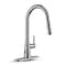 Anzzi Touchless Pull-Down Kitchen Faucet - Brushed Nickel KF-AZ701BN - alternate 1