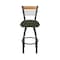 Holland Bar Stool Co Eleanor 30in Swivel Bar Stool with Pewter Finish, Medium Back and Canter Pine Seat 880 - alternate 6