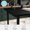Martha Stewart 23.5 in. D X 47.5 in. W X Pine Wood, Rubberwood (Parawood), Black Wood Grain BLN-FY-HY-1071-BK-MS - alternate 7