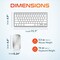 Delton Mini Wireless Keyboard and Optical Mouse Combo - Silver/White N35 - alternate 8