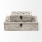 Homeroots Set of Two 8" White Solid Wood Box, 2PK 392588 - alternate 8