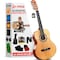 Pyle Pyle Beginner 6 String Acoustic Guitar Kit, 1/4 Junior Size, 30" Natural Gloss for Students PGACLS30 - alternate 1