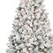 Homeroots 4' Pre Lit Full Flocked Spruce Christmas Tree 709830 - alternate 4