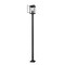Z-Lite Hartwell 4-Light Outdoor Post Mounted Fixture, 10 in W x 115.25 H, Sand Black 5019PHBS-536P-BK - alternate 6