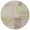 Homeroots 8' Blush And Mint Green Round Abstract Washable Indoor Outdoor Area Rug 612559 - alternate 7