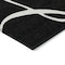 Homeroots 9' X 12' Black And Ivory Abstract Washable Indoor Outdoor Area Rug 597461 - alternate 7