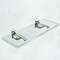 Fab Glass And Mirror Acrylic Shelf 6 x 11.5inces Brushed Nickel Bracket 3/4in Thickness Acrylic Pack of 2 AS19CC-6x11BN2P - alternate 1