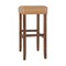 Alaterre Furniture Madison Backless Bar Height Stool True Walnut Finish with Cognac PU AVMA2220 - alternate 12