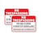 Signmission No Trespassing This Area Is Under 24 Hour CCTV Surveill, 12'' X 18'', Heavy Gauge Aluminum, 2PK A-1218-2PACK-2786 - alternate 1
