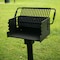 Jamestown Advanced Products Standard Park Charcoal Grill, Tilt Back Grate Pad Mount GSTAN-SM179-TB-PD-NSH-NCV-PHR - alternate 2