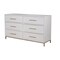 Homeroots 60" White Solid Wood Six Drawer Double Dresser 524125 - alternate 5