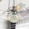 Jonathan Y Kate 48" 3-Light Glam Crystal Drum LED Ceiling Fan With Remote, Chrome JYL9608A - alternate 10