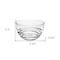 Homeroots Clear Four Piece Round Swirl Acrylic Service For Four Bowl Set 520891 - alternate 7