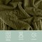 Lavish Home Cable Knit Throw Blanket 50x60 Soft & Cozy Blanket Throws with Cable Knit Pattern & Warm Sherpa 66-THROW60-G - alternate 5