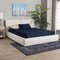 Baxton Studio Laverick Modern Cream Boucle Queen Platform Bed with Border Piping 254-13933-ZORO - alternate 7