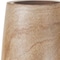 Homeroots 15" Natural Wood And Metal Cylinder Floor Vase 632646 - alternate 4