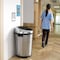 Hls Commercial 18 gal Round Indoor Metal Can, Silver, Touchless Sensor Lid, Stainless Steel, 17.5 in HLS18RC - alternate 8