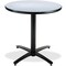 Kfi Round KFI 36in Grey Nebula Breakroom Table with Arched X Base, 29 W, 36 L, 29 H, Laminate, Grey T36RD-B2125-GYN - alternate 1