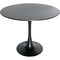 Leisuremod Bristol 5-Piece Modern Dining Set: Round MDF Table & 4 Eiffel Plastic Chairs with Chrome Legs, 5PK BTBL-35BL-CR19TBU4 - alternate 8