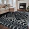 World Rug Gallery Transitional Bohemian Area Rug 7 ft 10 in x 10 ft Black WR95BLACK8X10 - alternate 8