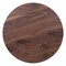 Homeroots 35" Natural and Black Wood and Steel Pedestal Base Round Top Dining Table 602239 - alternate 4
