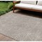 Homeroots 8' X 10' Taupe And Ivory Geometric Washable Indoor Outdoor Area Rug 612151 - alternate 1